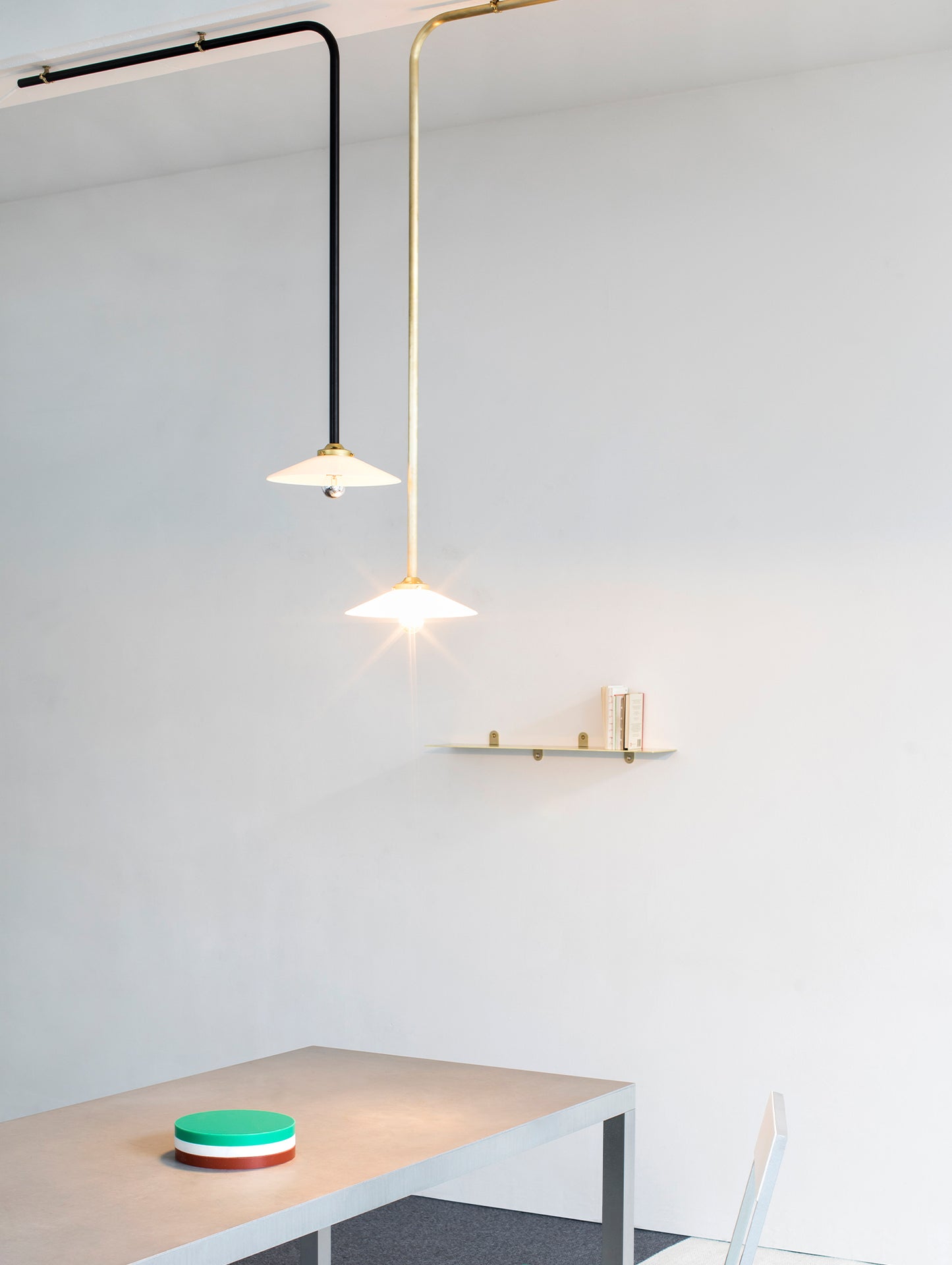 Ceiling Lamp No.2 by Valerie Objects - Unlacquered Brass