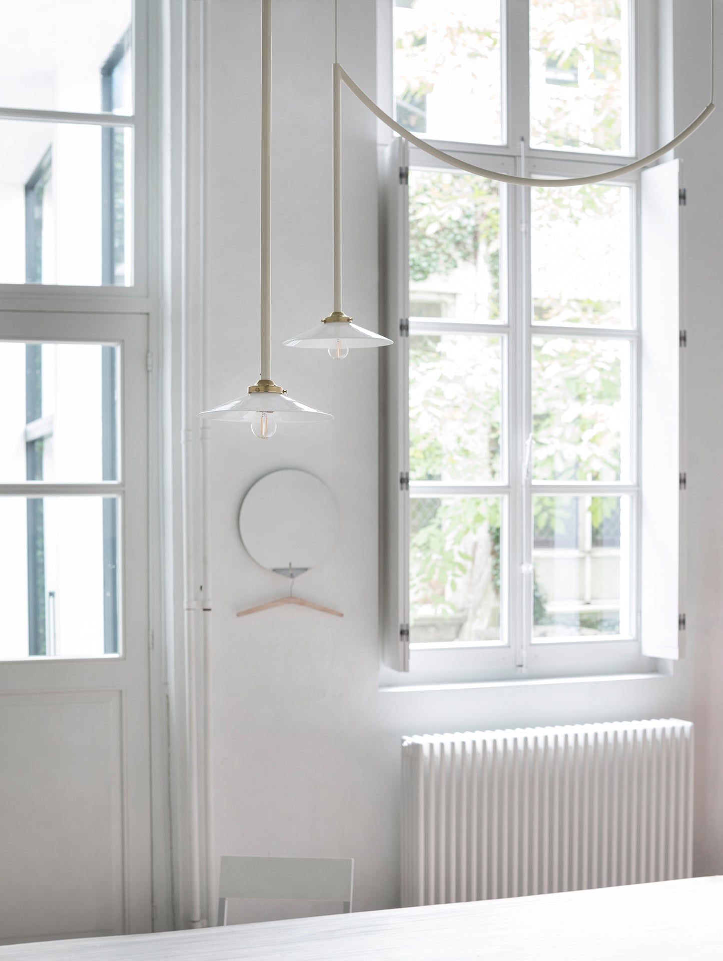 Ceiling Lamp No.4 by Valerie Objects - Ivory Steel