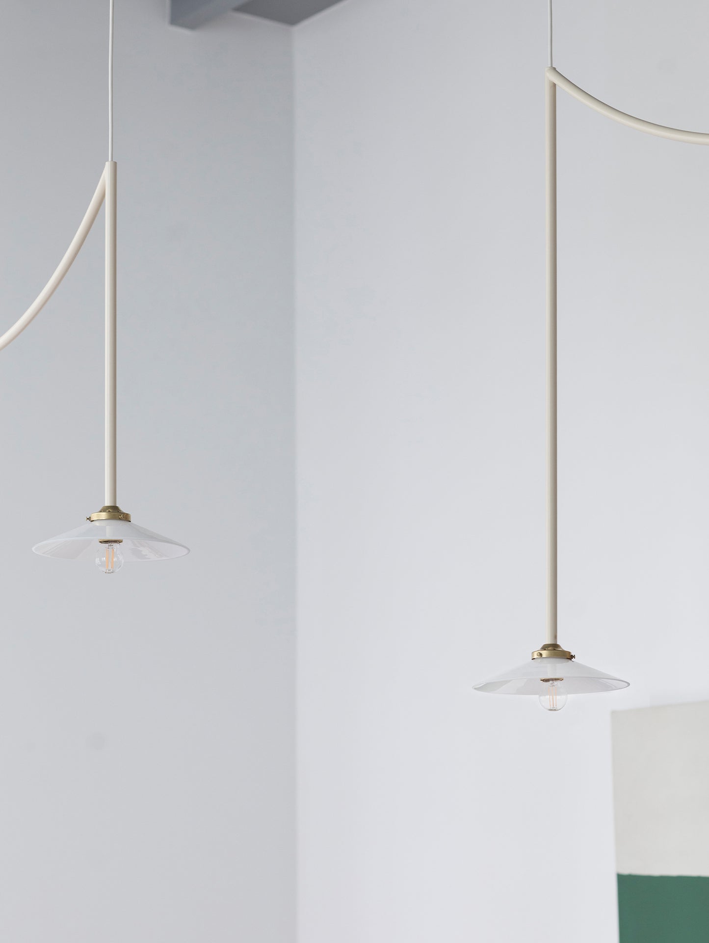 Ceiling Lamp No.5 by Valerie Objects - Ivory Steel