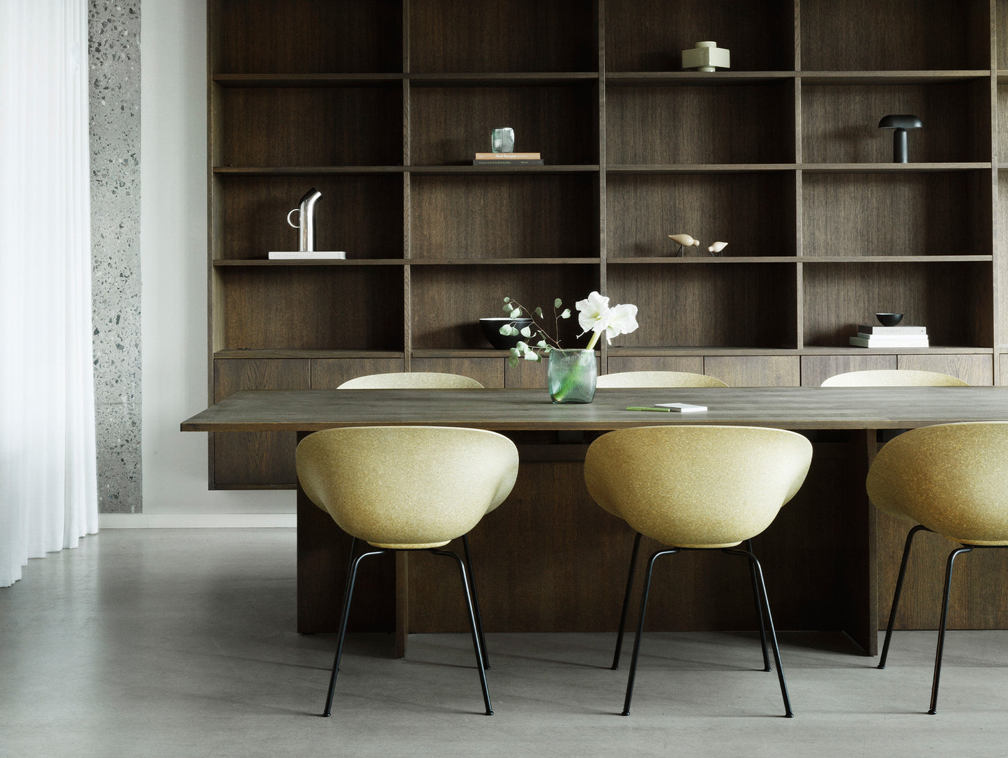 Mat Armchair - Steel by Normann Copenhagen - Black Base / Hemp