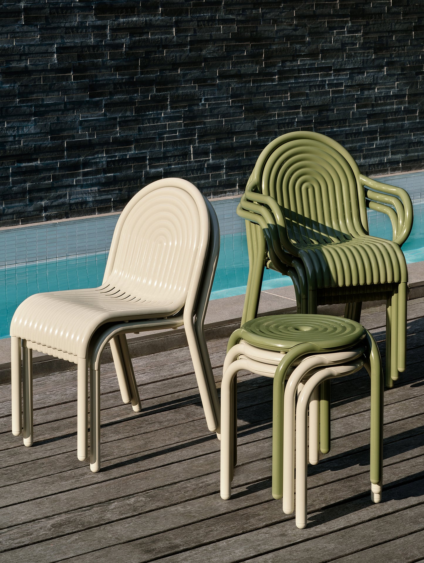 Groove Stool by Tom Dixon