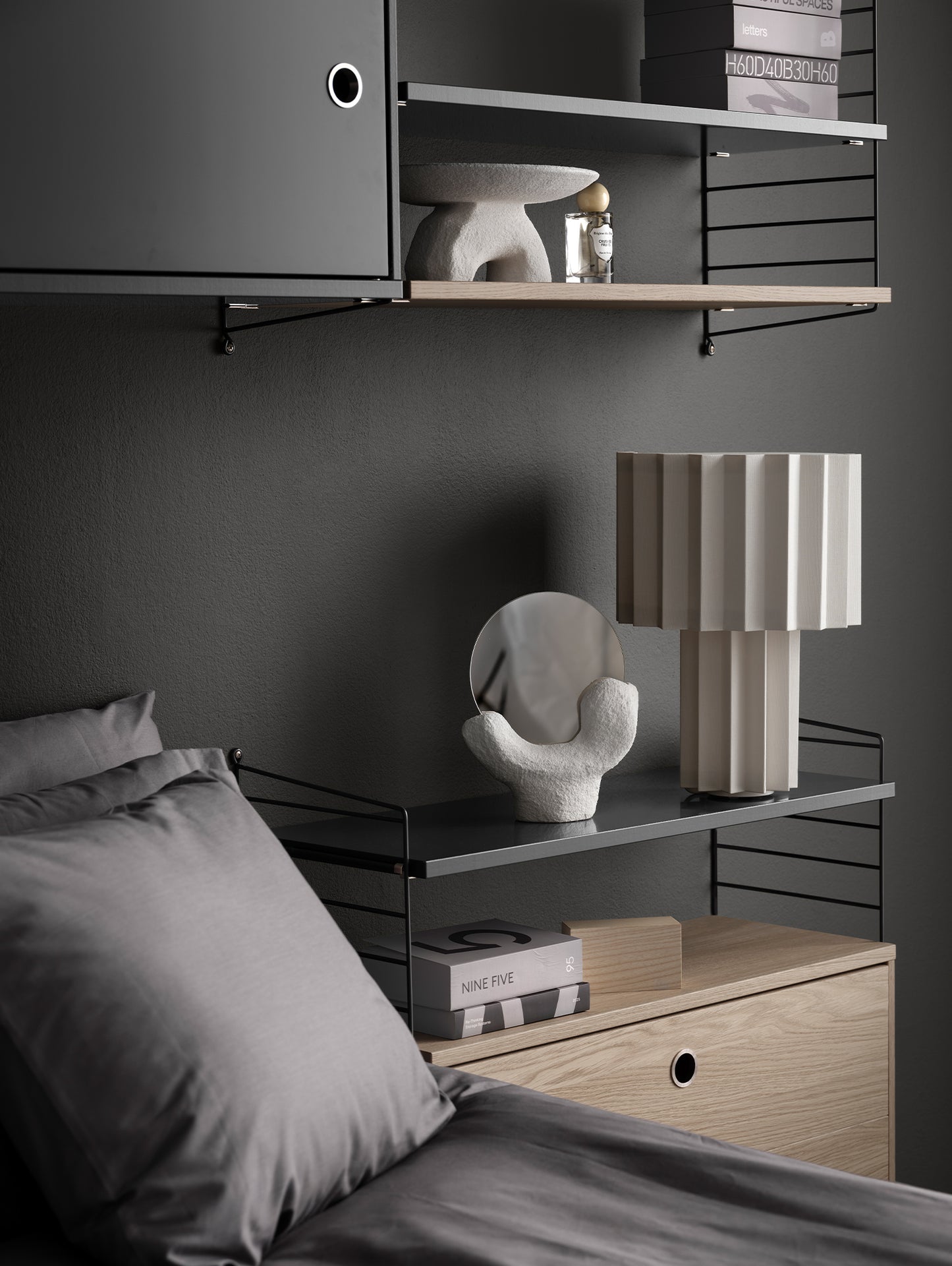 String System Wall Panels by String - Dark Grey