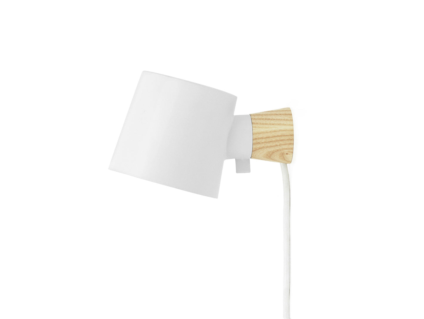 Rise Wall Lamp by Normann Copenhagen - Cable and Plug / White
