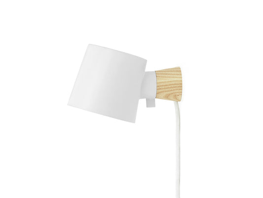 Rise Wall Lamp by Normann Copenhagen - Cable and Plug / White