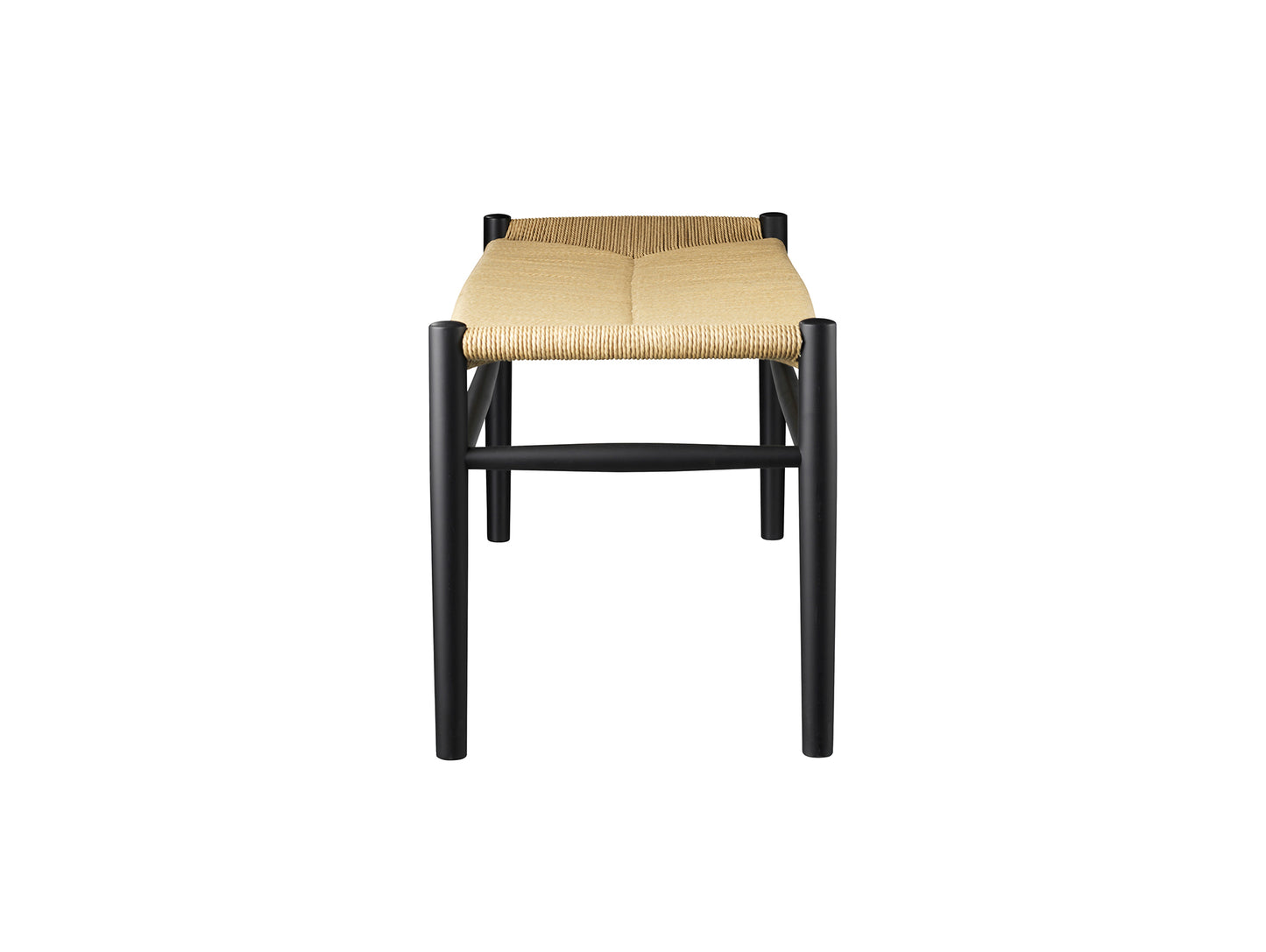 J83B Bench by FDB Mobler - Black Painted Beech