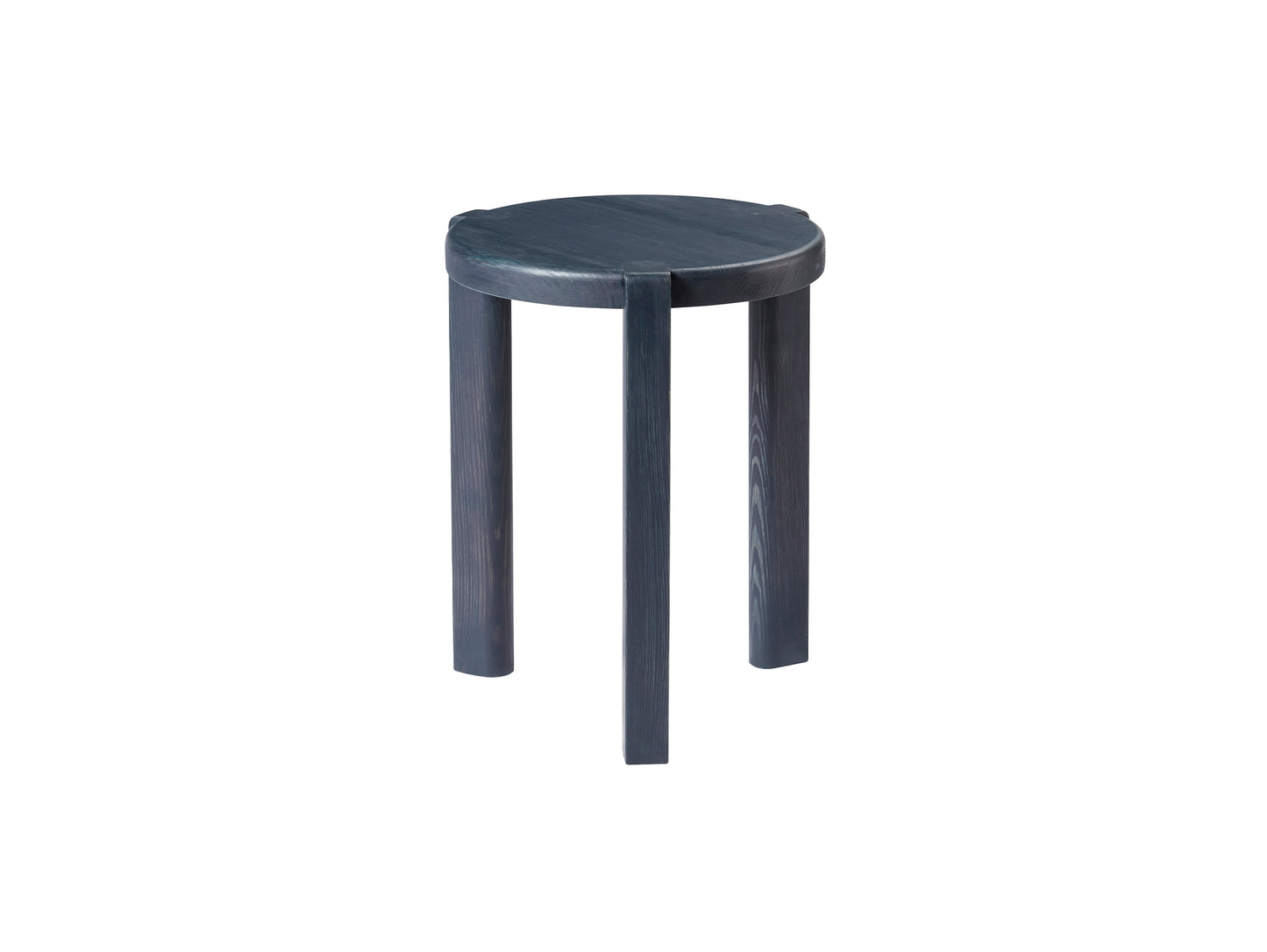 D108 Ragnesminde Side Table by FDB Mobler - Midnight Blue Oiled Pine Wood