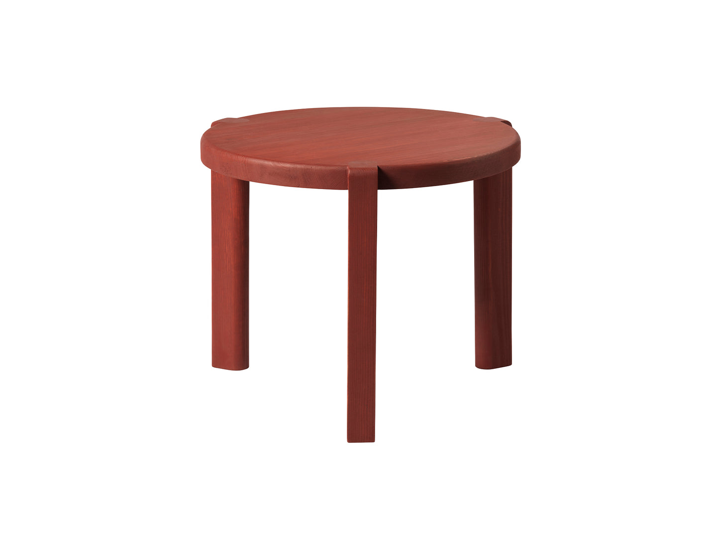 D108 Ragnesminde Coffee Table by FDB Mobler - Carmine Red Oiled Pine Wood