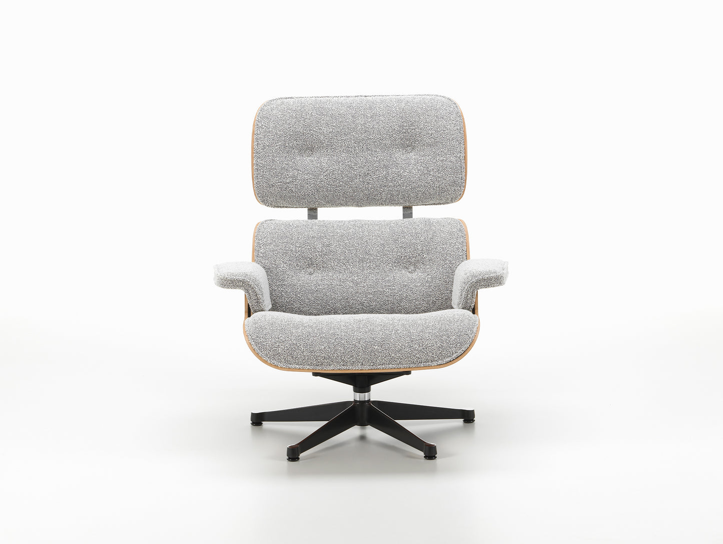 Eames Lounge Chair - Nubia Fabric by Vitra - Santos Palisander / Salt'n Pepper 10 Nubia