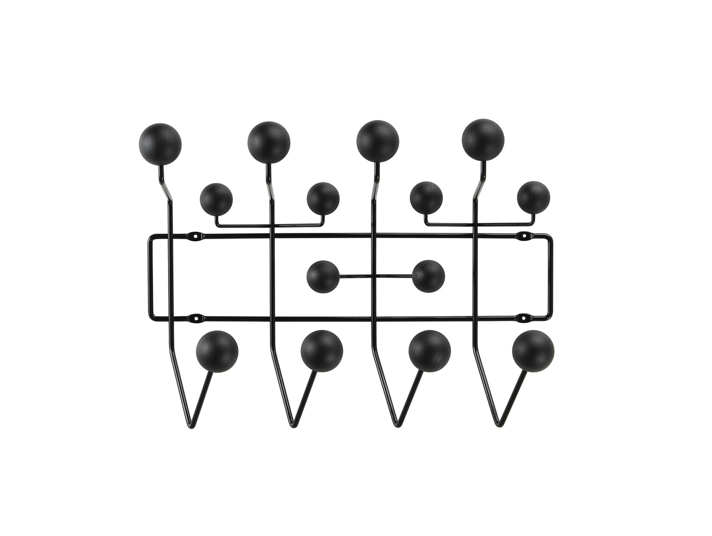 Eames Hang It All Coat Rack by Vitra - Black Ash