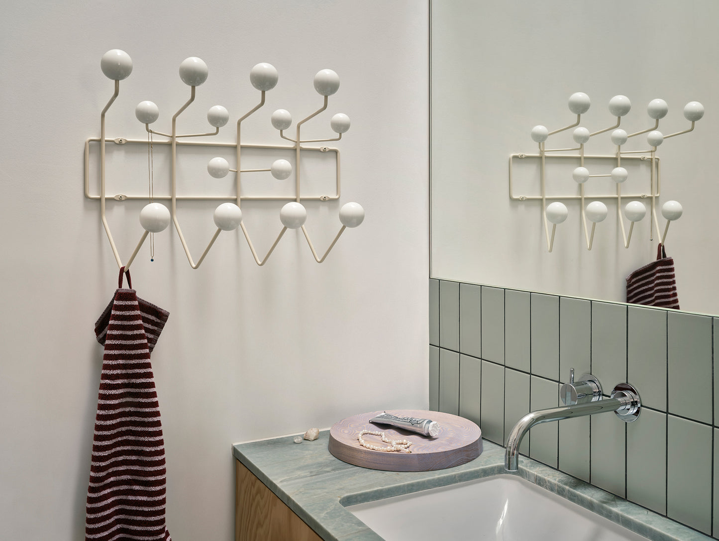 Eames Hang It All Coat Rack by Vitra - Warm White
