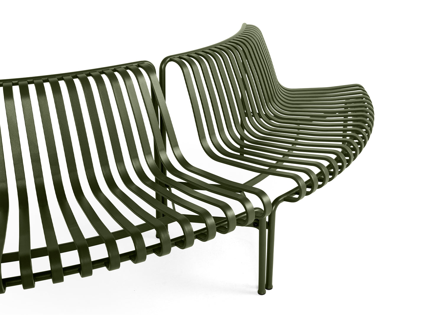 Palissade Park Dining Bench - Out-Out Starter Set by HAY - Olive