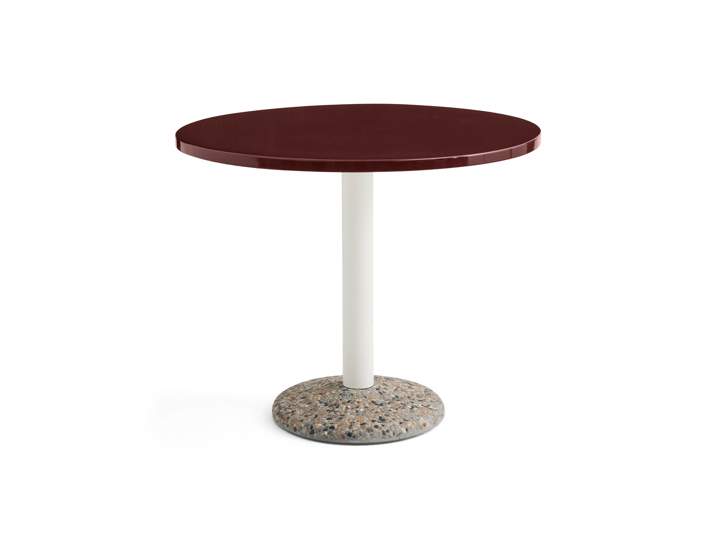 Ceramic Table by HAY - D90 cm / Bordeaux