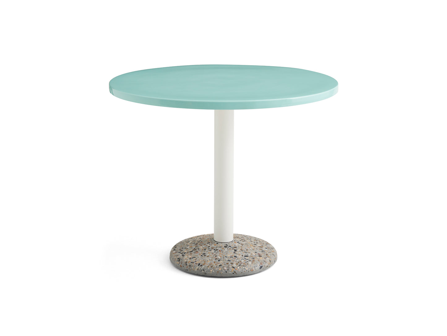 Ceramic Table by HAY - D90 cm / Light Mint