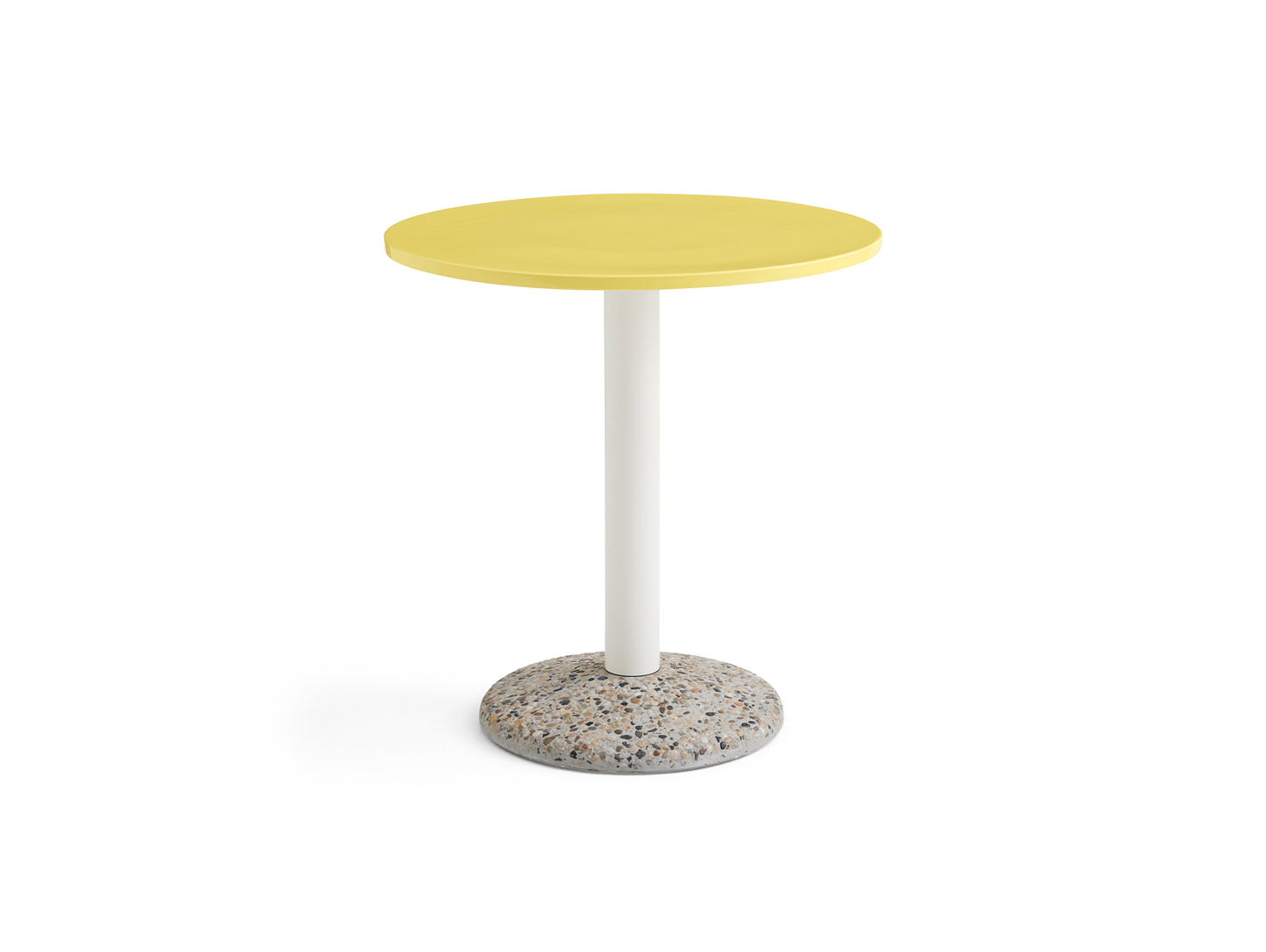 Ceramic Table by HAY - D70 cm / Bright Yellow