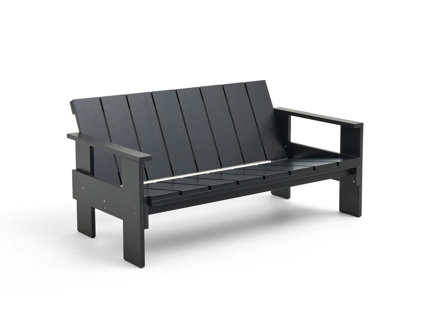 Crate Lounge Sofa by HAY - Black Lacquered Pinewood