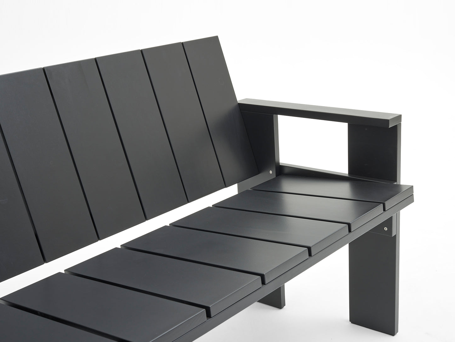 Crate Lounge Sofa by HAY - Black Lacquered Pinewood