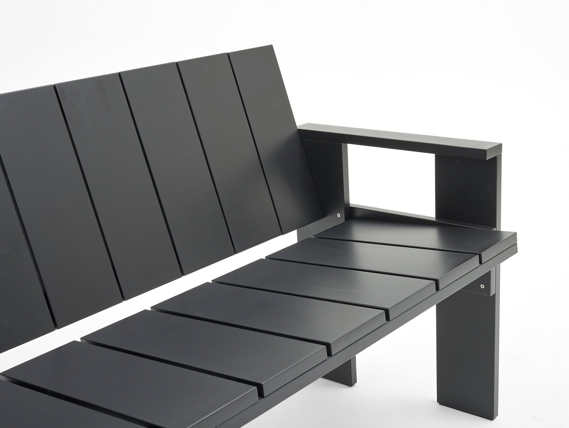 Crate Lounge Sofa by HAY - Black Lacquered Pinewood