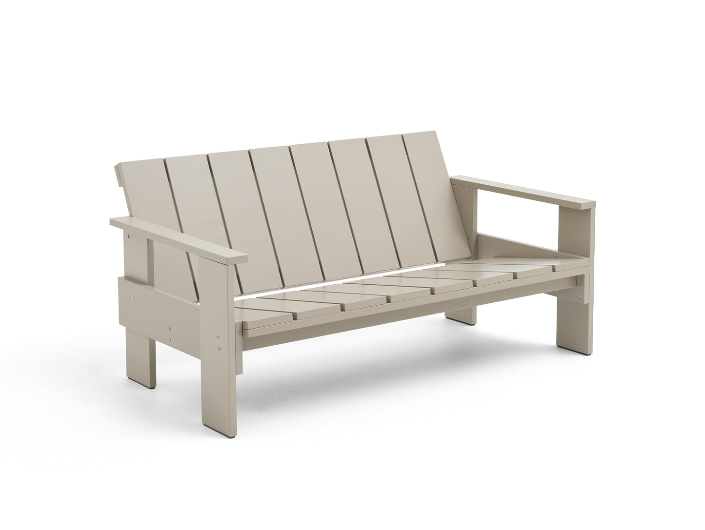 Crate Lounge Sofa by HAY - London Fog Lacquered Pinewood