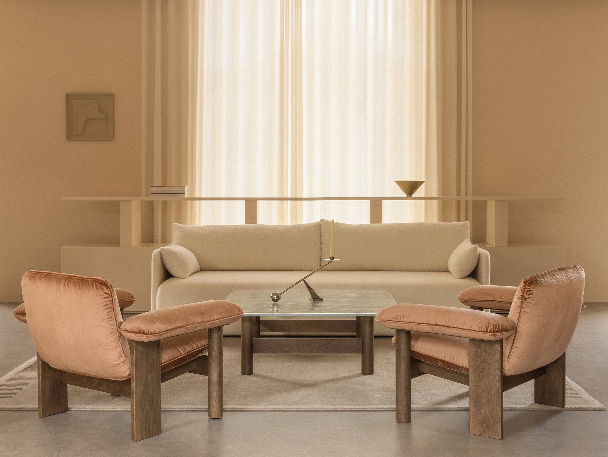 Brasilia Lounge Table by Audo Copenhagen - Dark Stained Oak