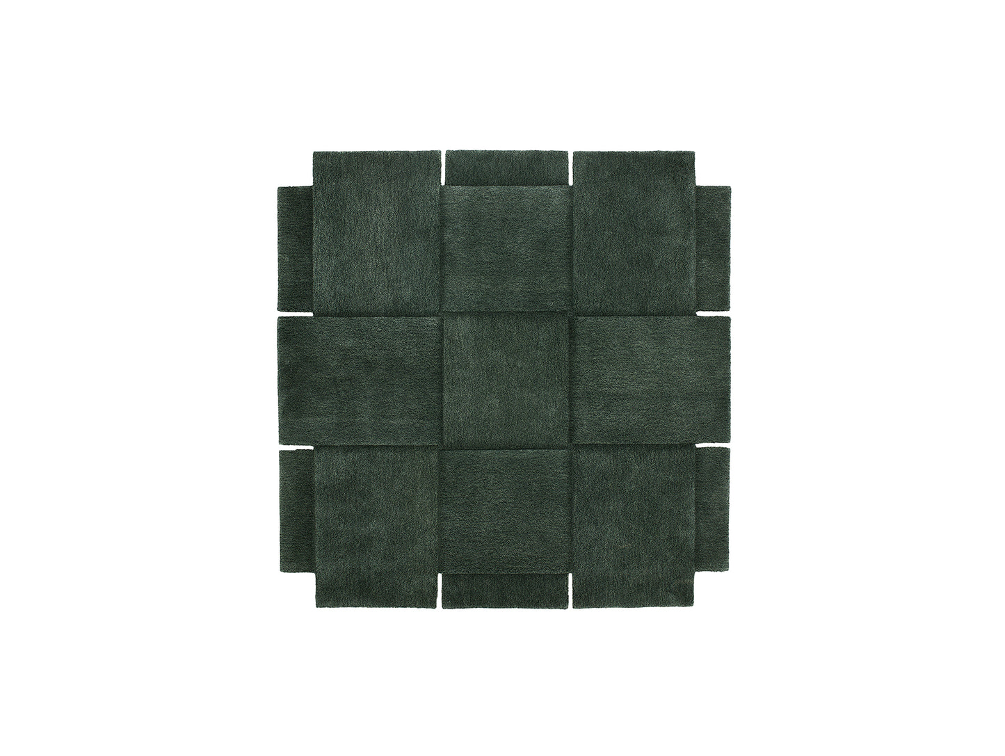 Basket Rug by Design House Stockholm - 180 x 180 / Green