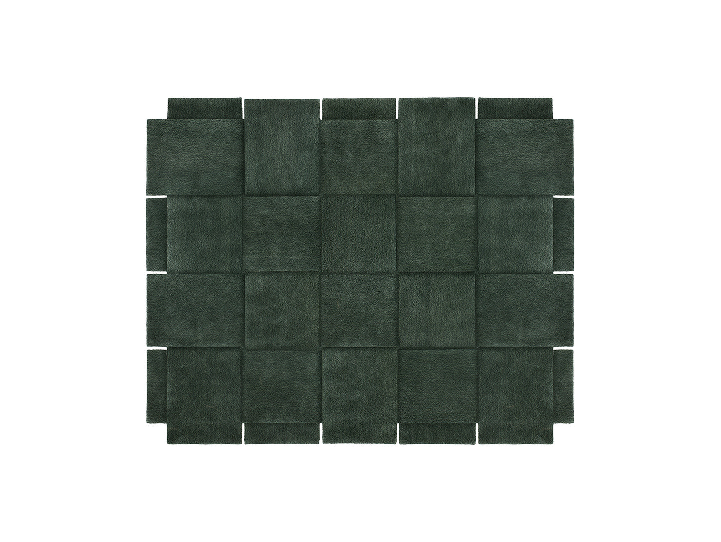 Basket Rug by Design House Stockholm - 245 x 300 / Dark Green
