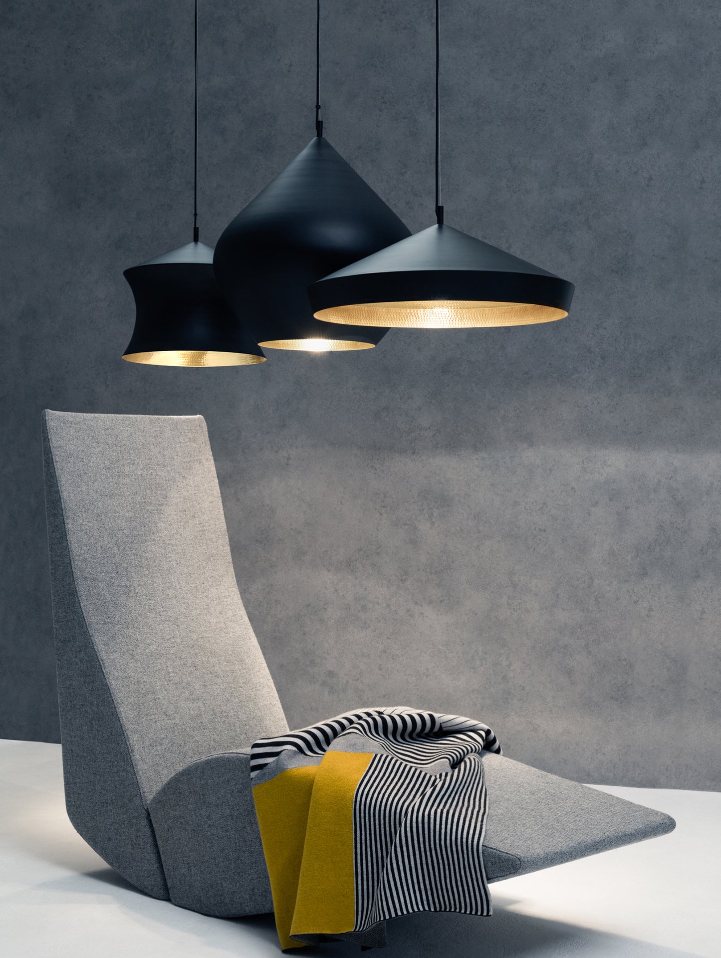 Beat LED Pendant Light by Tom Dixon - Stout, Flat and Waist