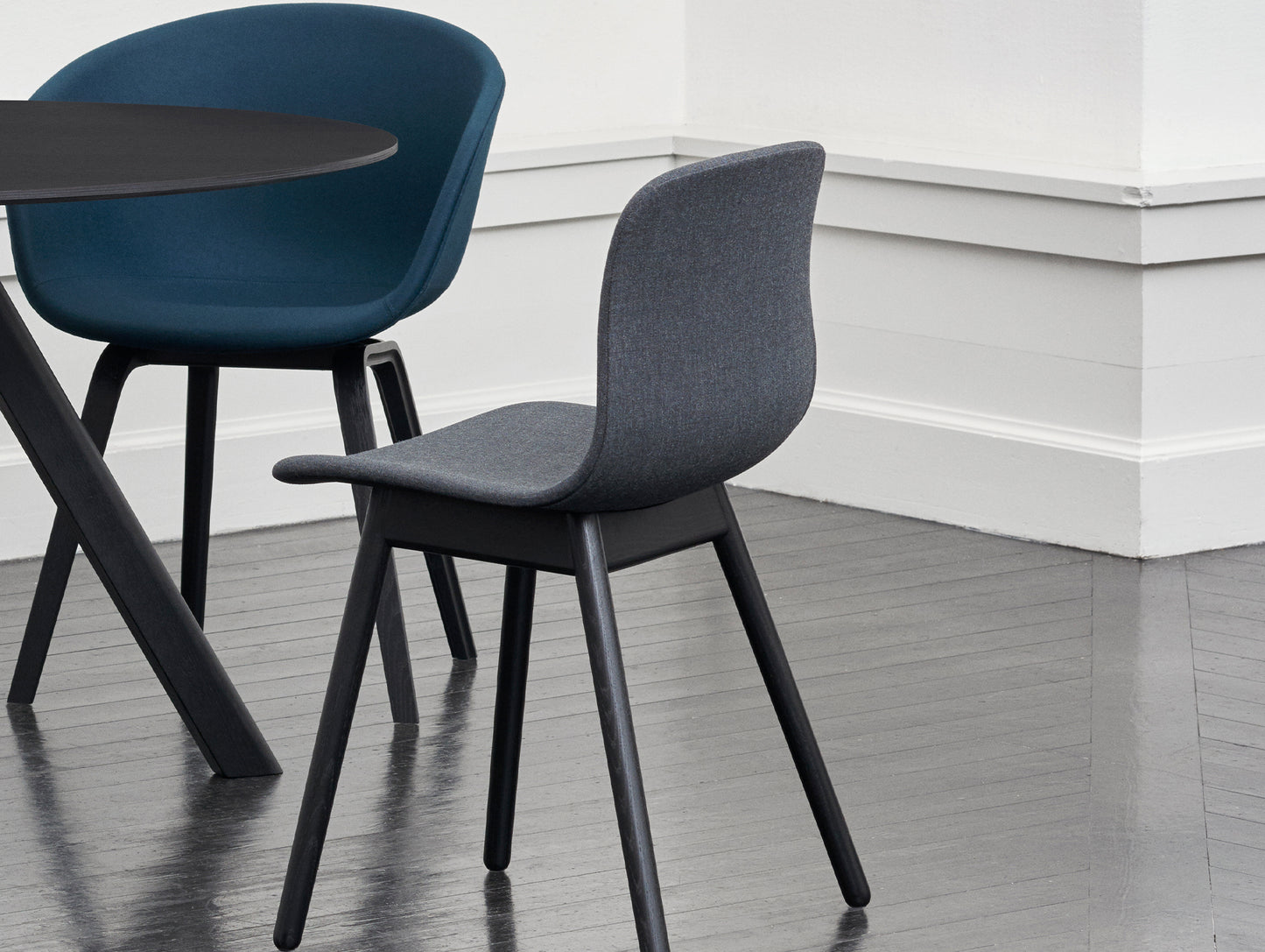 About A Chair AAC 13 by HAY - Remix 163 / Black Lacquered Oak Base