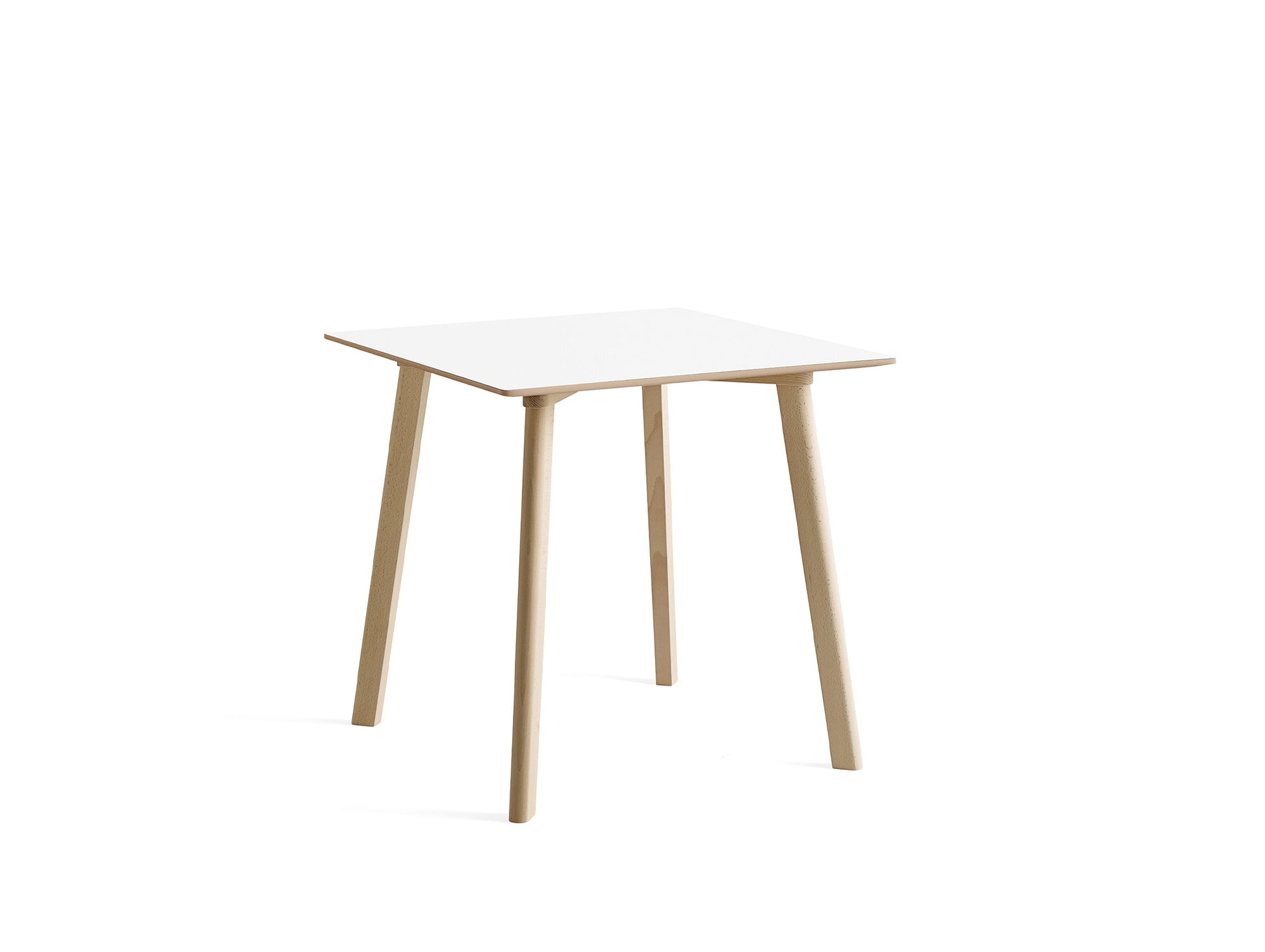 Copenhague Deux Table CPH 210 by HAY -  75x75 cm /  Untreated Beech / Pearl White Laminate