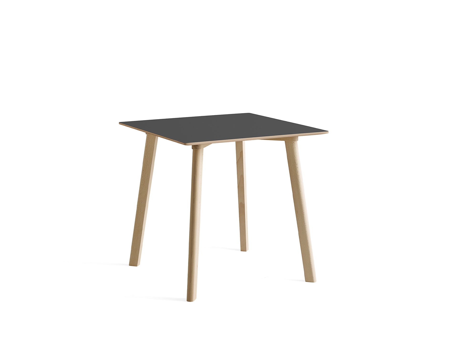 Copenhague Deux Table CPH 210 by HAY -  75x75 cm / Untreated Beech / Stone Grey Laminate