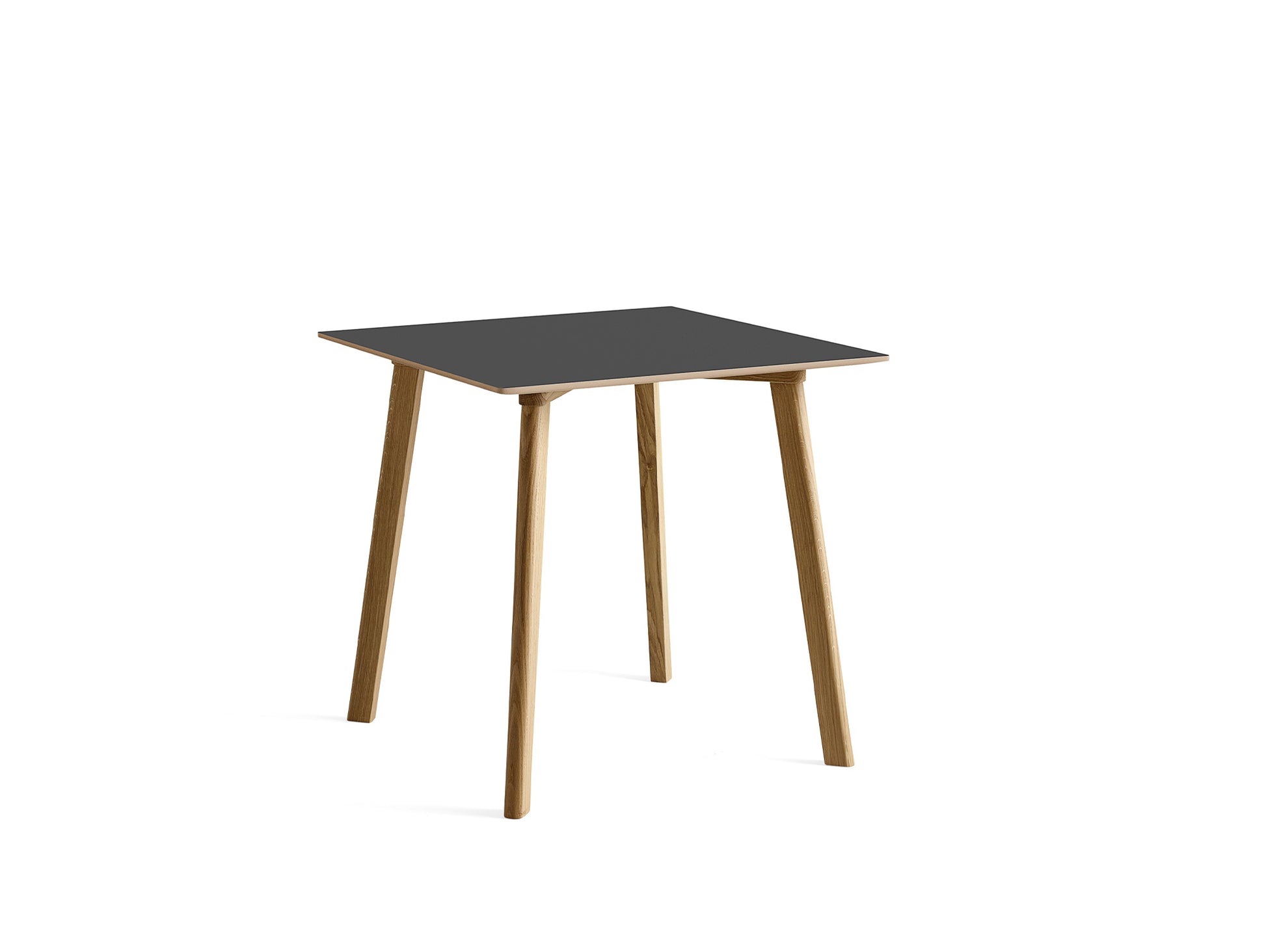 Copenhague Deux Table CPH 210 by HAY -  75x75 cm / Lacquered Oak (Water-Based) / Stone Grey Laminate