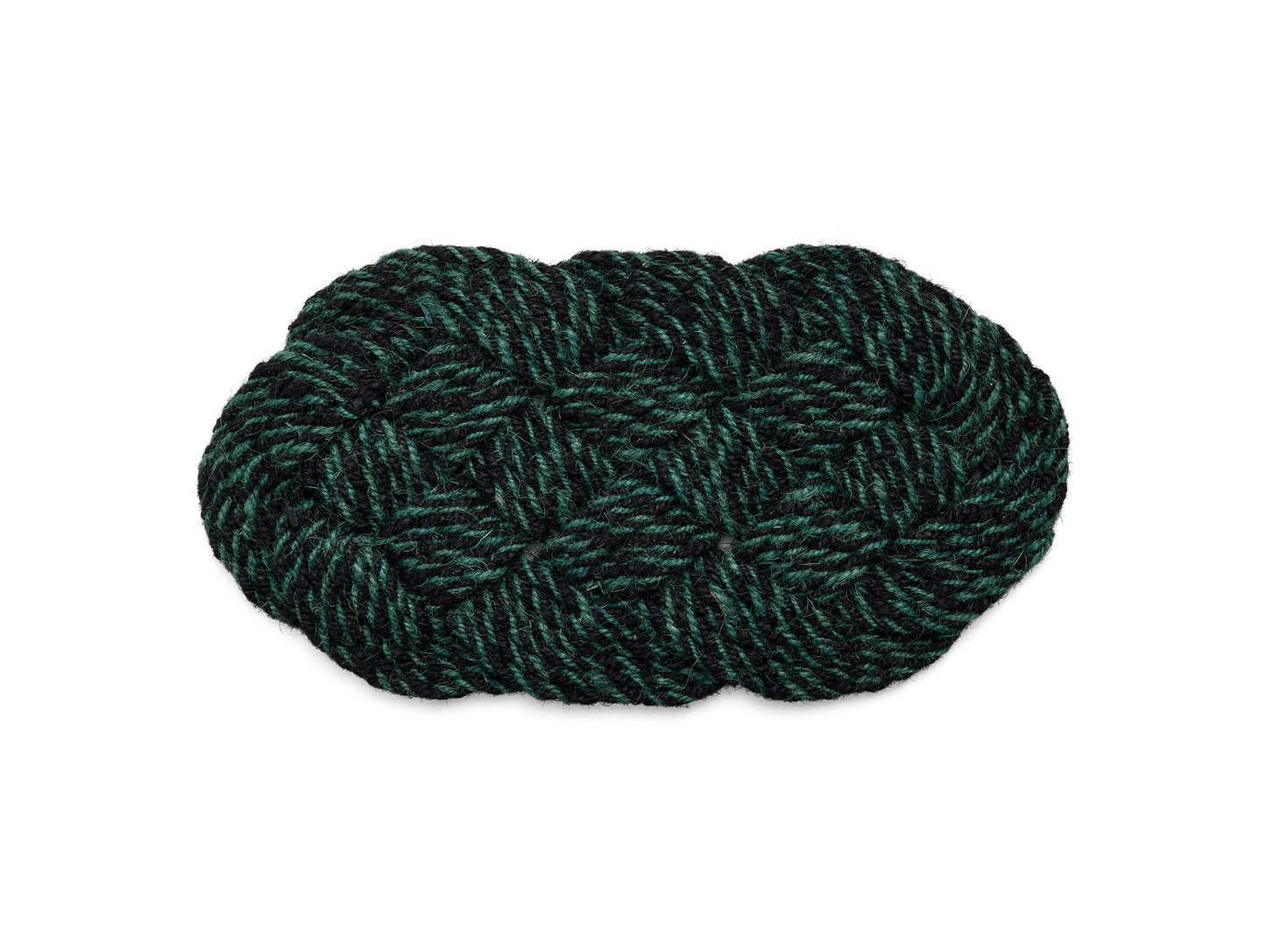 Coco Door Mat - Swirl by HAY - Green and Black