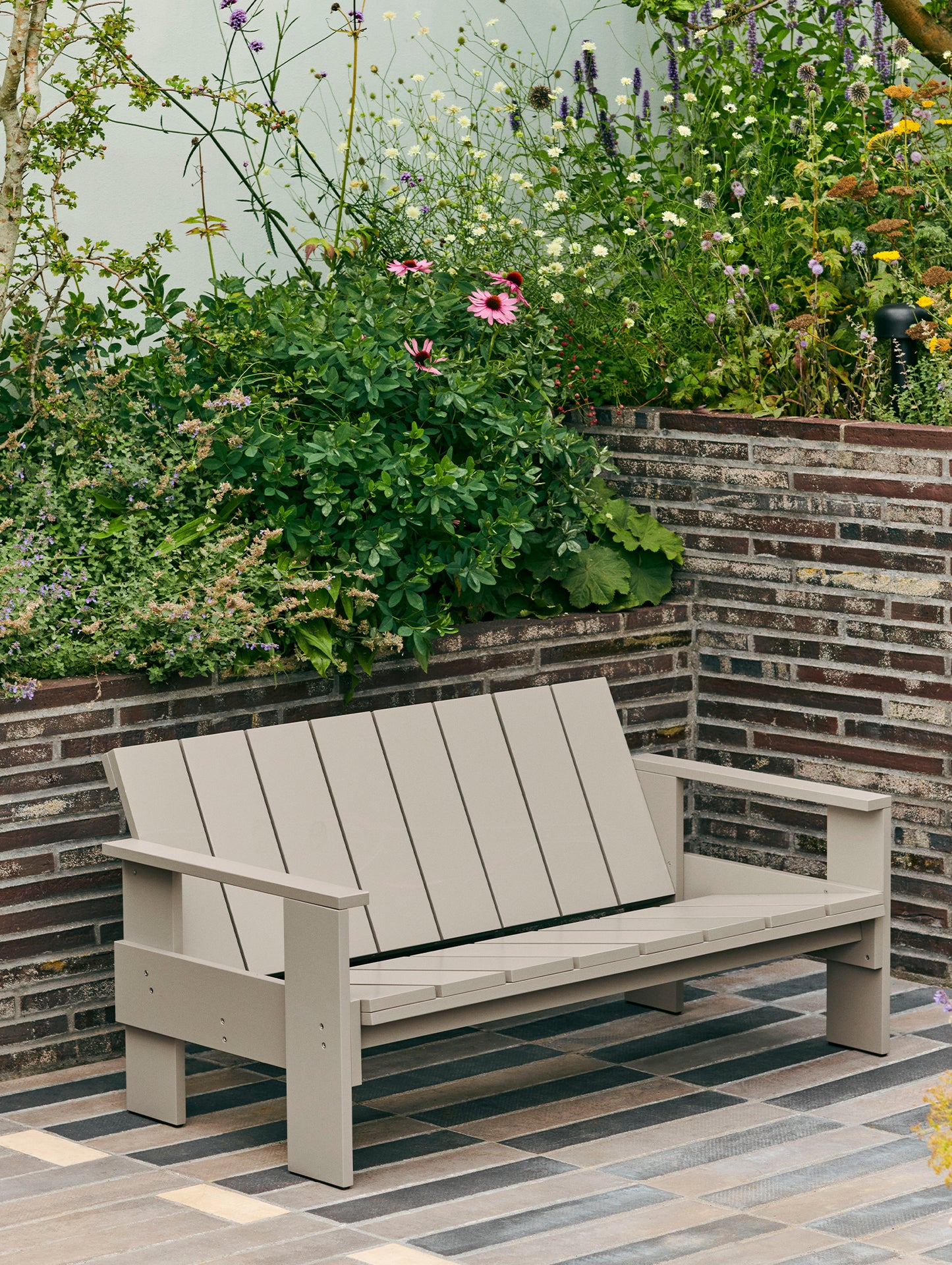 Crate Lounge Sofa by HAY - London Fog Lacquered Pinewood