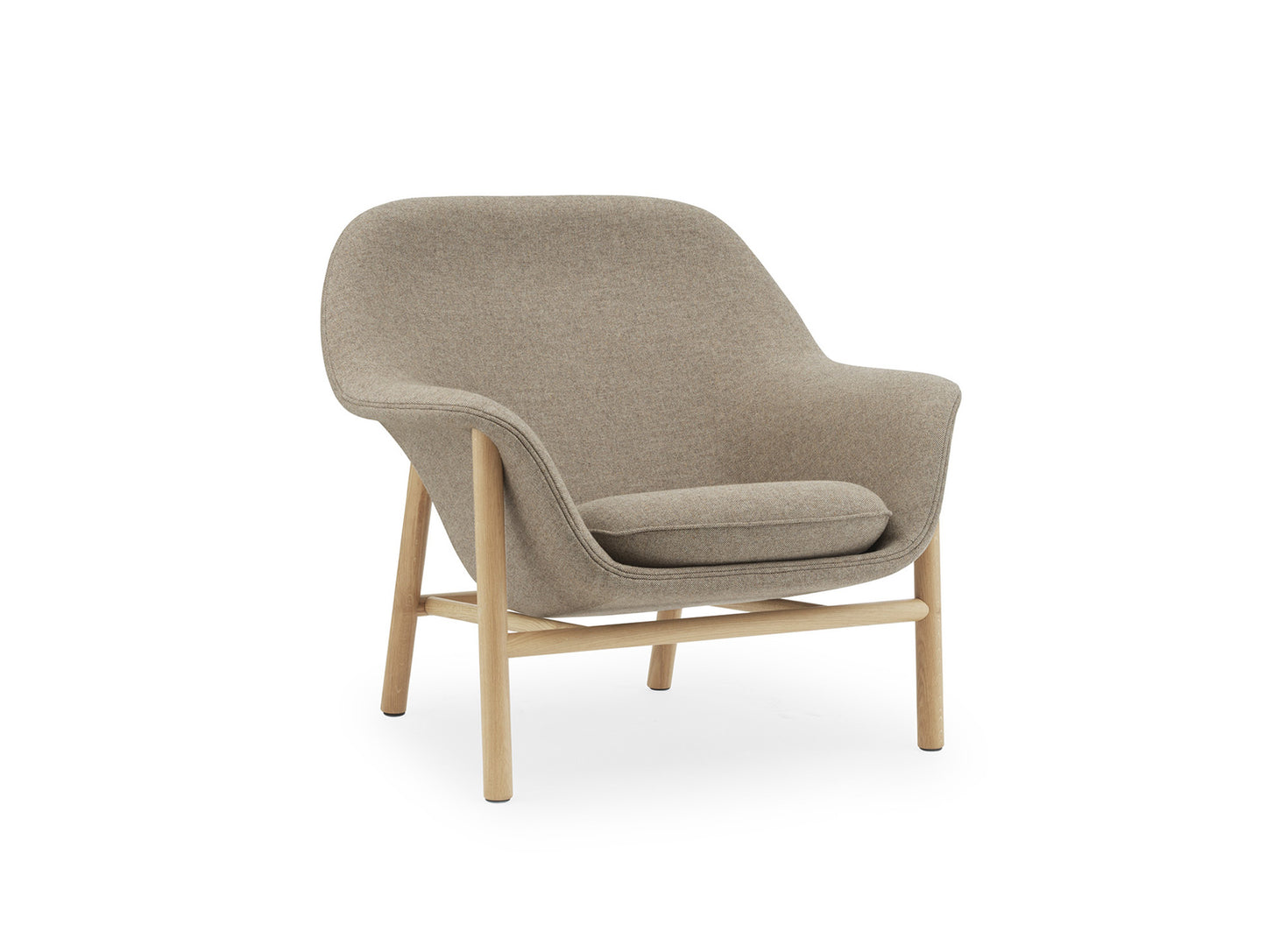 Drape Lounge Chair by Normann Copenhagen - Shell: Main Line Flax 23 / Piping and Seat Cushion: Main Line Flax 23