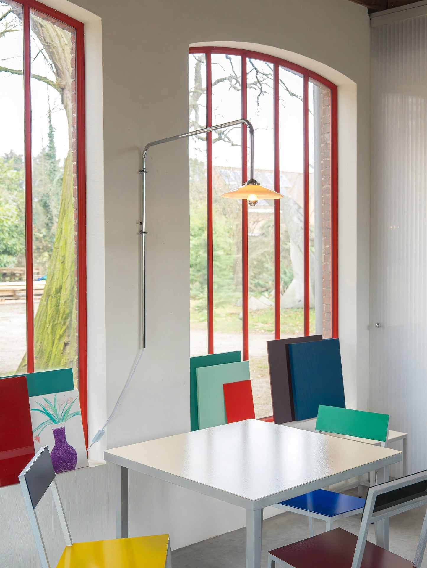Hanging Lamp No.5 by Valerie Objects - Chromed Steel