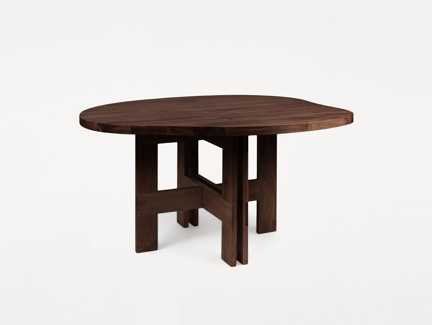 Farmhouse Pond Dining Table by Frama - Dark Oiled Oak