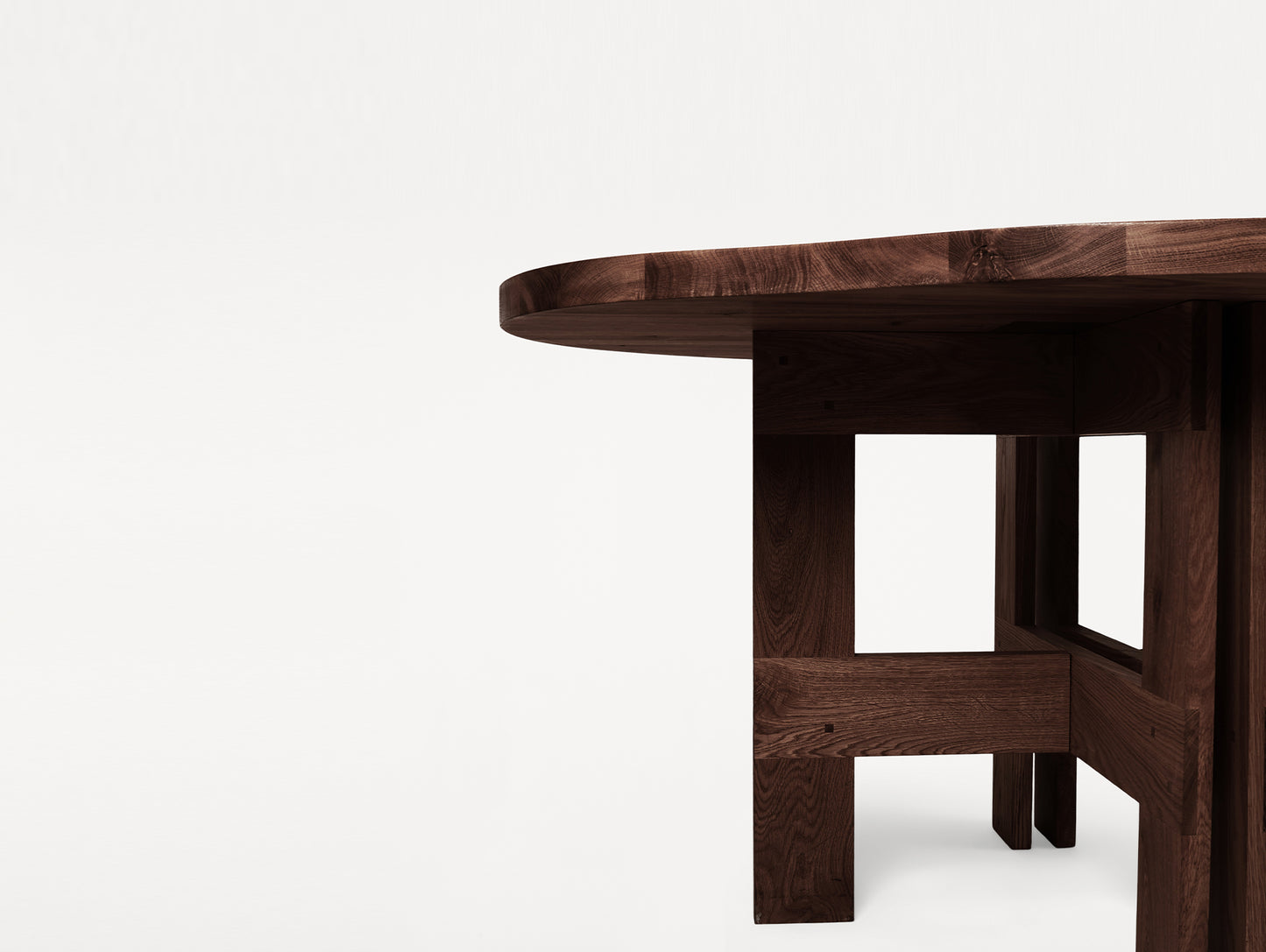 Farmhouse Pond Dining Table by Frama - Dark Oiled Oak