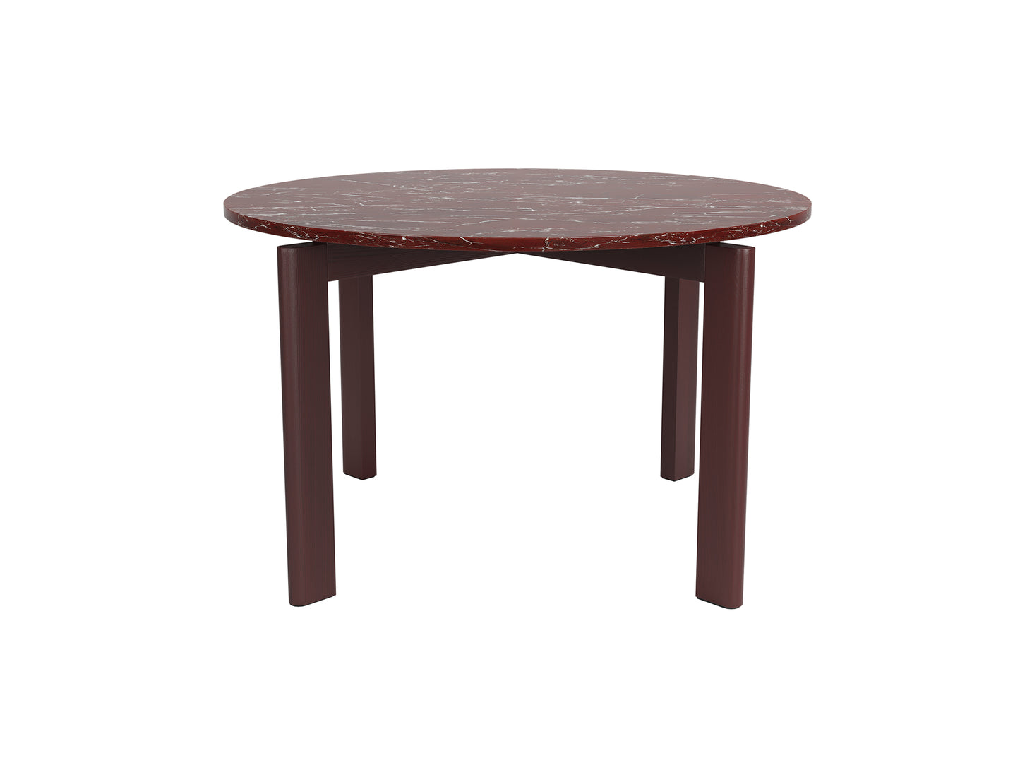 After Dining Table by Fritz Hansen - MA410 (Red-White Honed Marble)