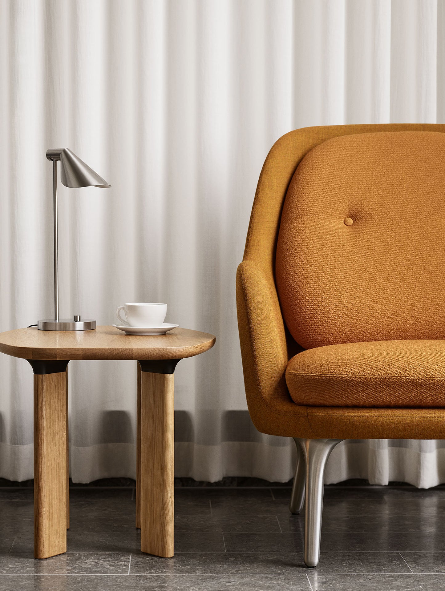 Fri 2-Seater Sofa by Fritz Hansen - JH140/ Shell: Remix 3 422 / Cushions: Vidar 4 472