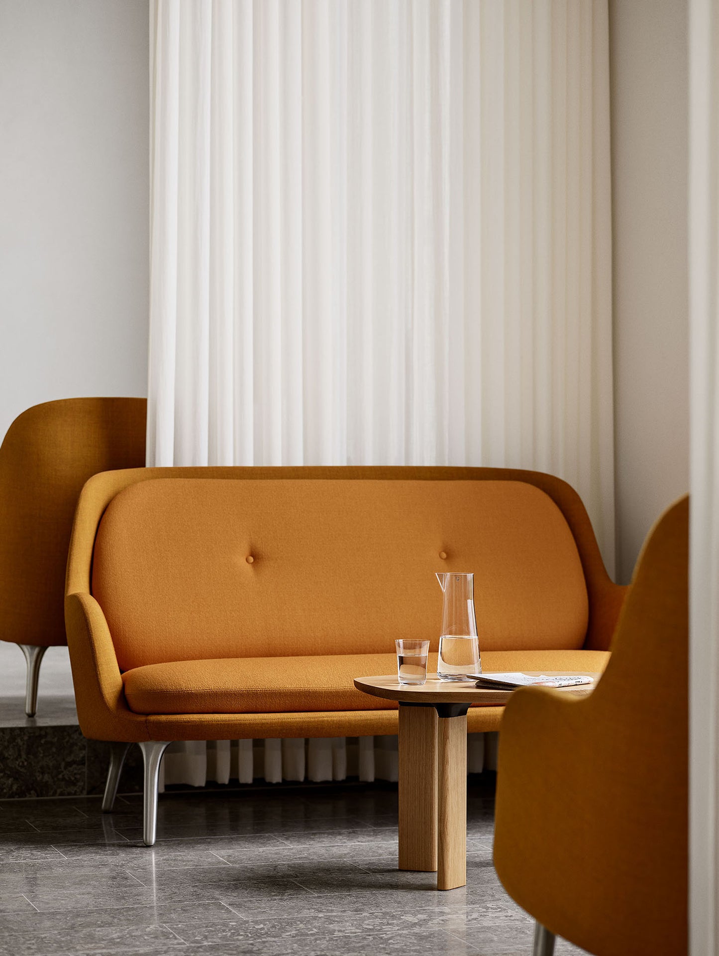 Fri 2-Seater Sofa by Fritz Hansen - JH140/ Shell: Remix 3 422 / Cushions: Vidar 4 472