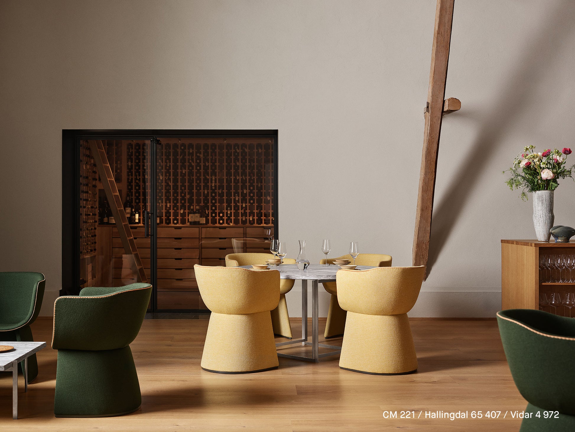 Monolit Armchair by Fritz Hansen - CM221 / Hallingdal 65 407, Vidar 4 972