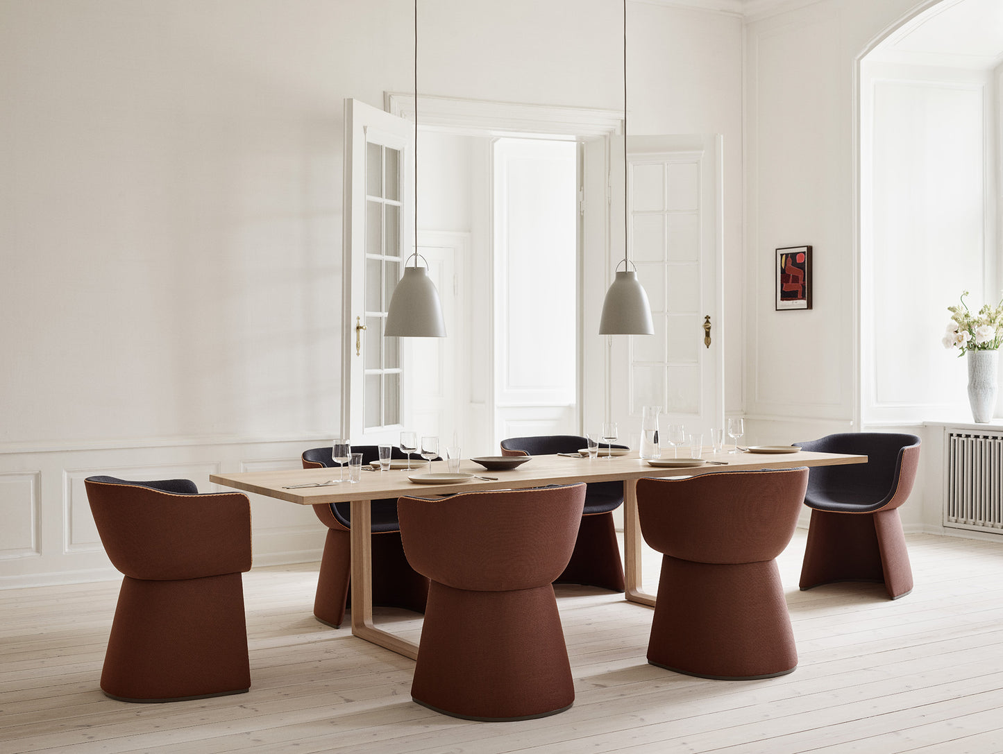 Caravaggio Pendant Light by Fritz Hansen - P2 / Matt Warm Grey Aluminium