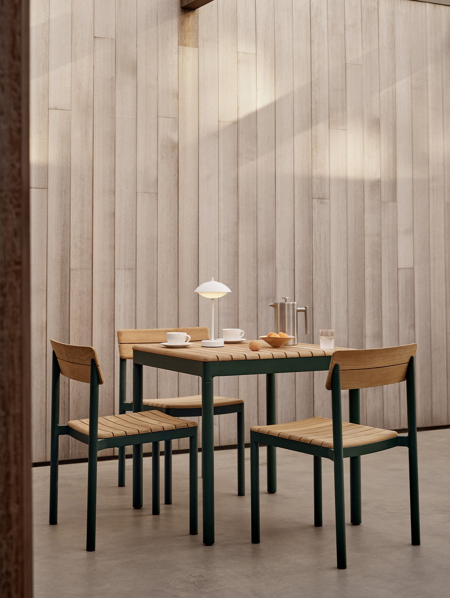 Pelagus Square Table by Fritz Hansen - Hunter Green