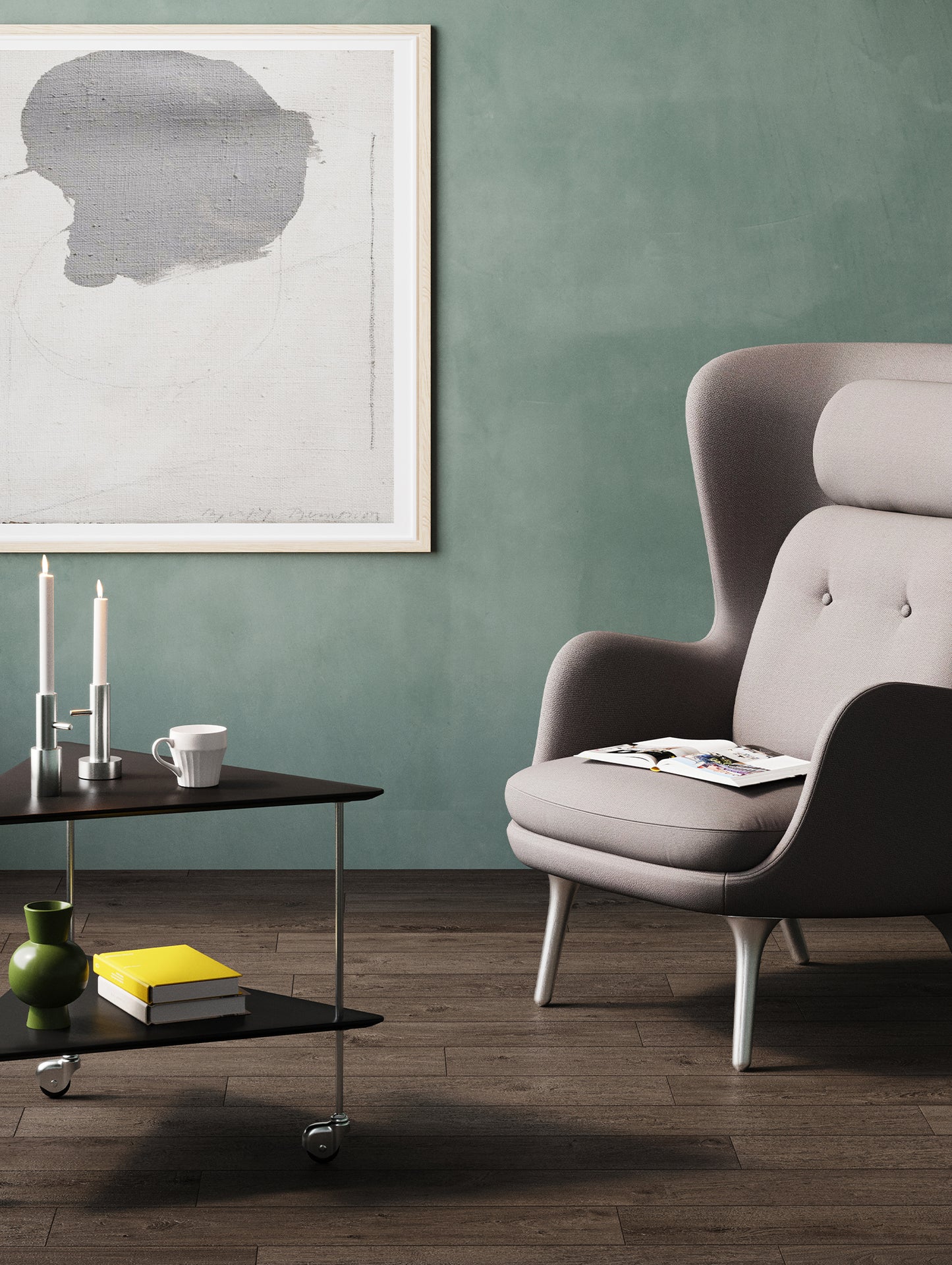 Ro Lounge Chair - Single Upholstery by Fritz Hansen