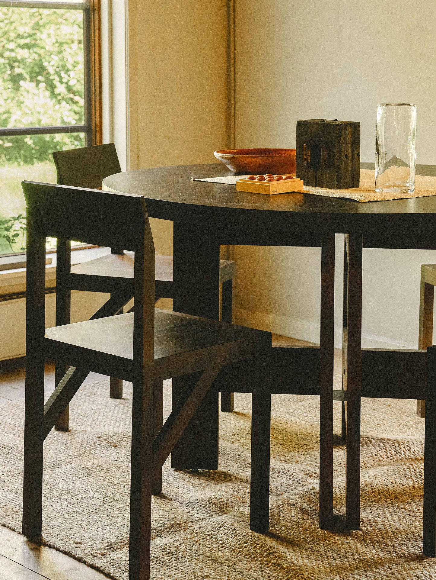 Bracket Chair by Frama -Dark Solid Pine