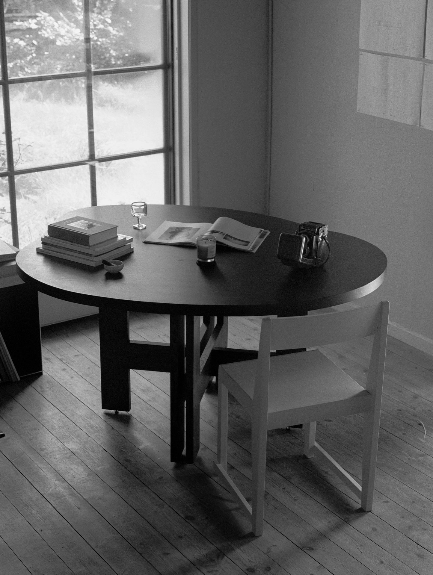 Farmhouse Pond Dining Table by Frama - Dark Oiled Oak