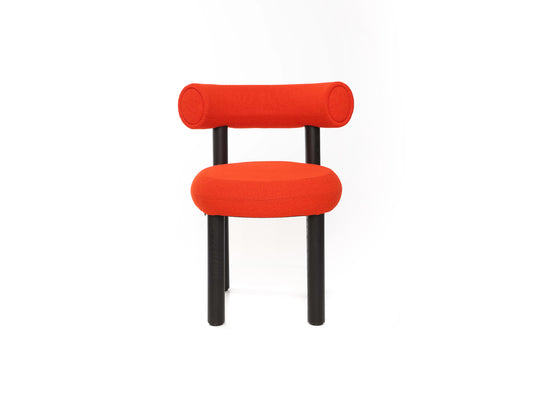 Fat Dining Chair Wood by Tom Dixon - Black Stained Ash Base / Hallingdal 65 600