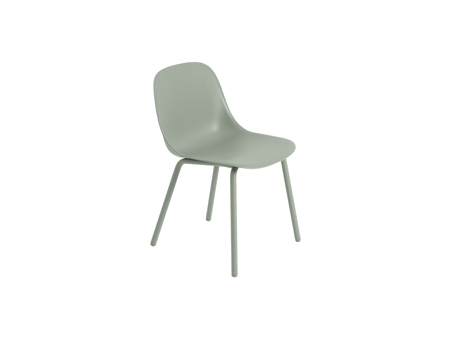 Fiber Outdoor Side Chair by Muuto - Dusty Green