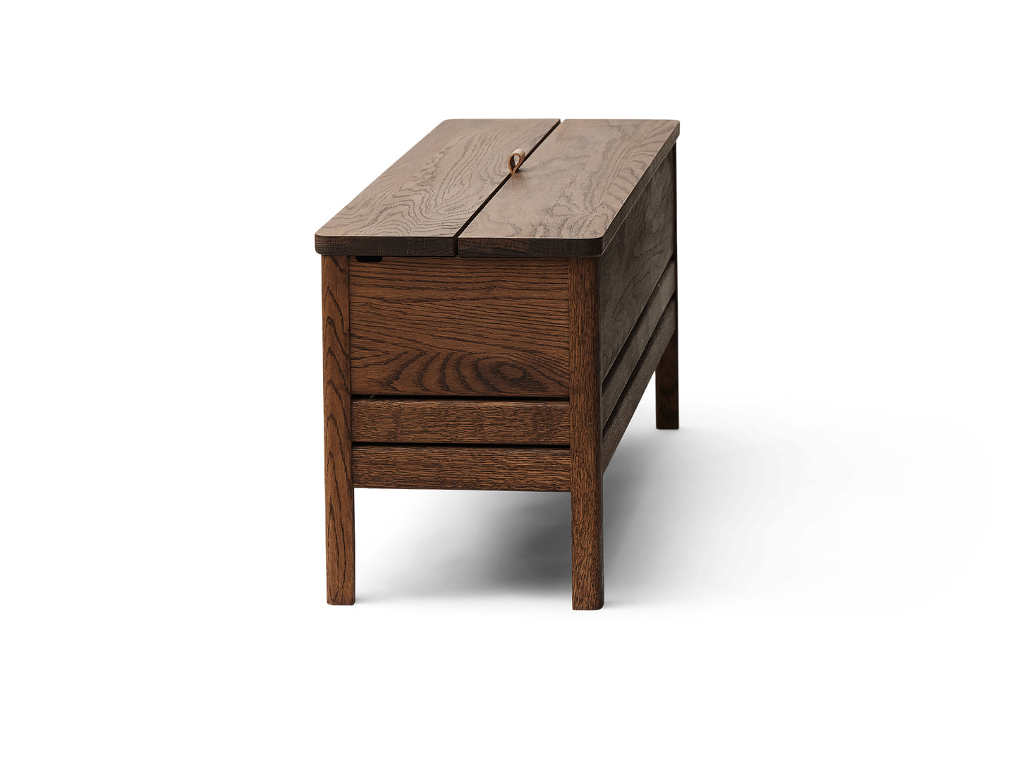 A Line Storage Bench 90 cm by Form & Refine - Smoked Oiled Oak
