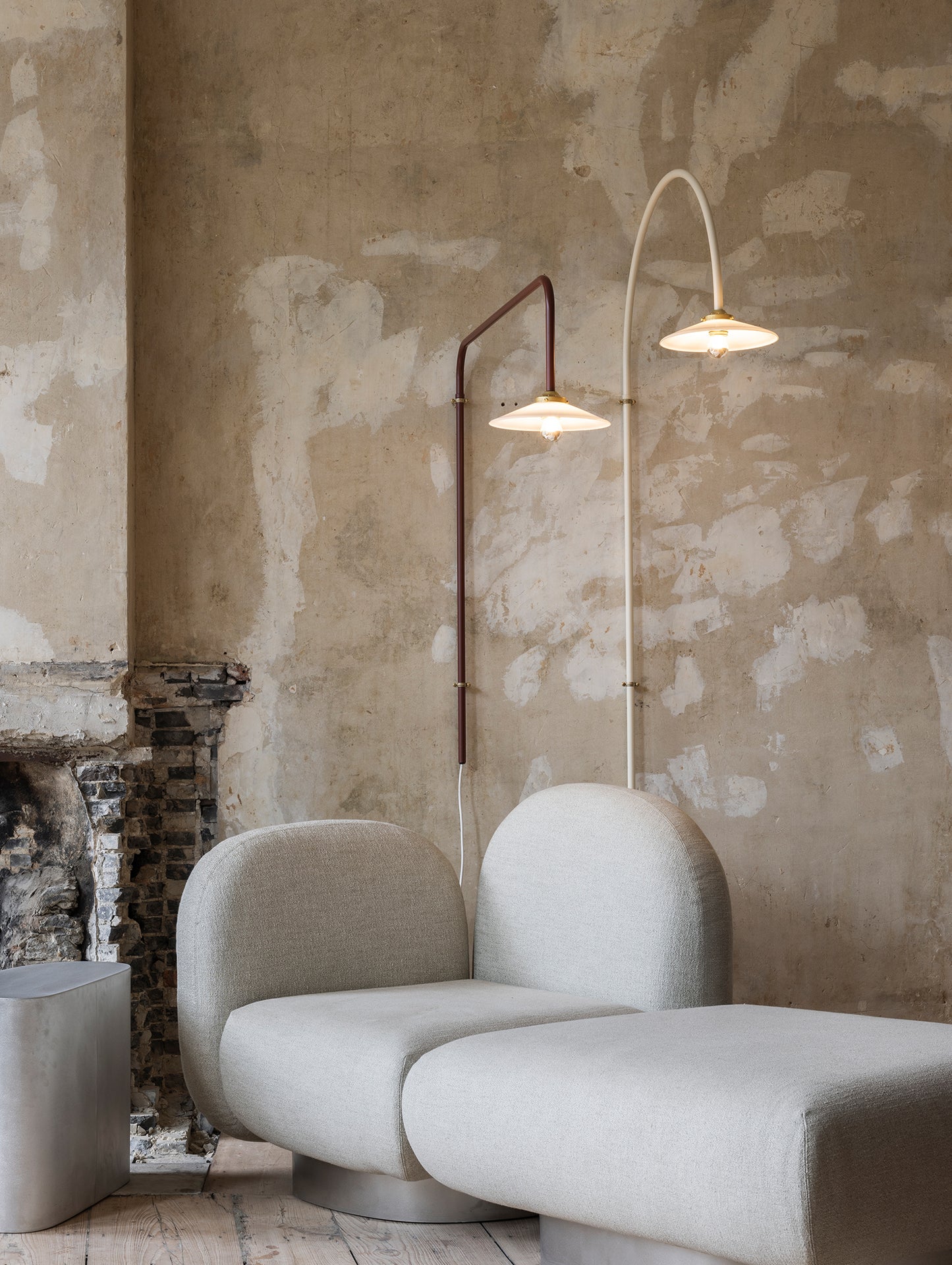 Hanging Lamp No.5 by Valerie Objects - Menie Red Steel