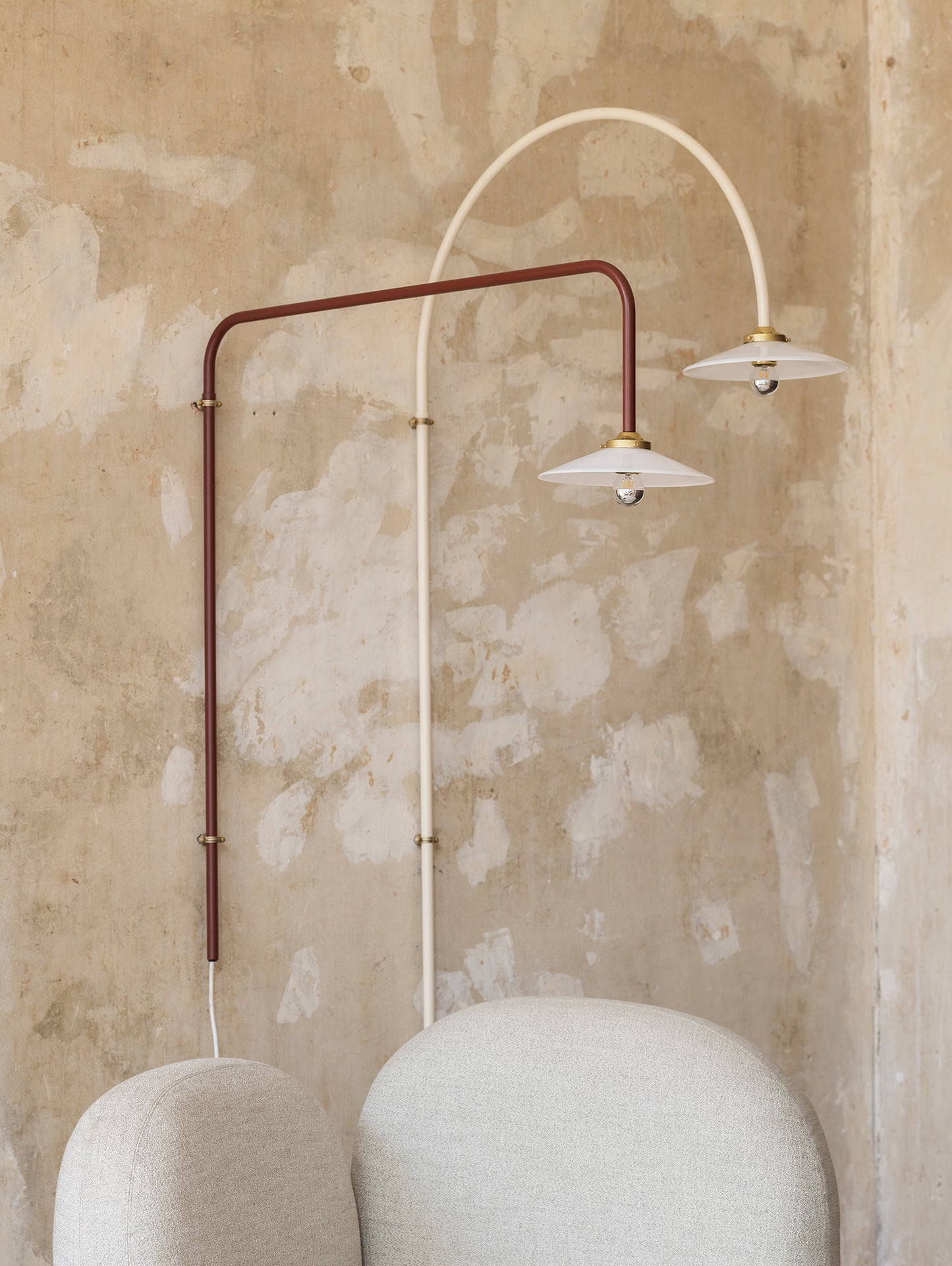 Hanging Lamp No.5 by Valerie Objects - Menie Red Steel